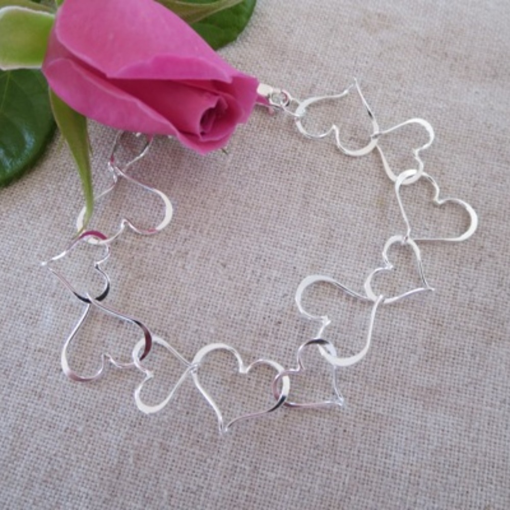 Interlocking Heart Bracelet